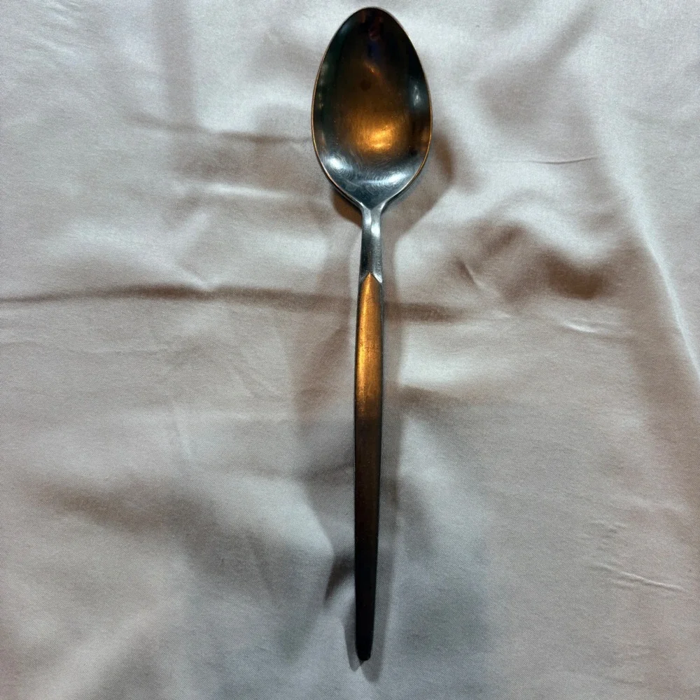 Dalton Iced Tea Spoon Stainless Japan Mid Century Modern Tapered Handle 7.5